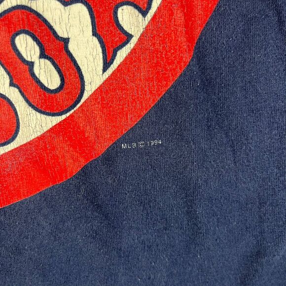 Fruit of the Loom Navy Blue Boston Red Sox Tee - Picture 3 of 14